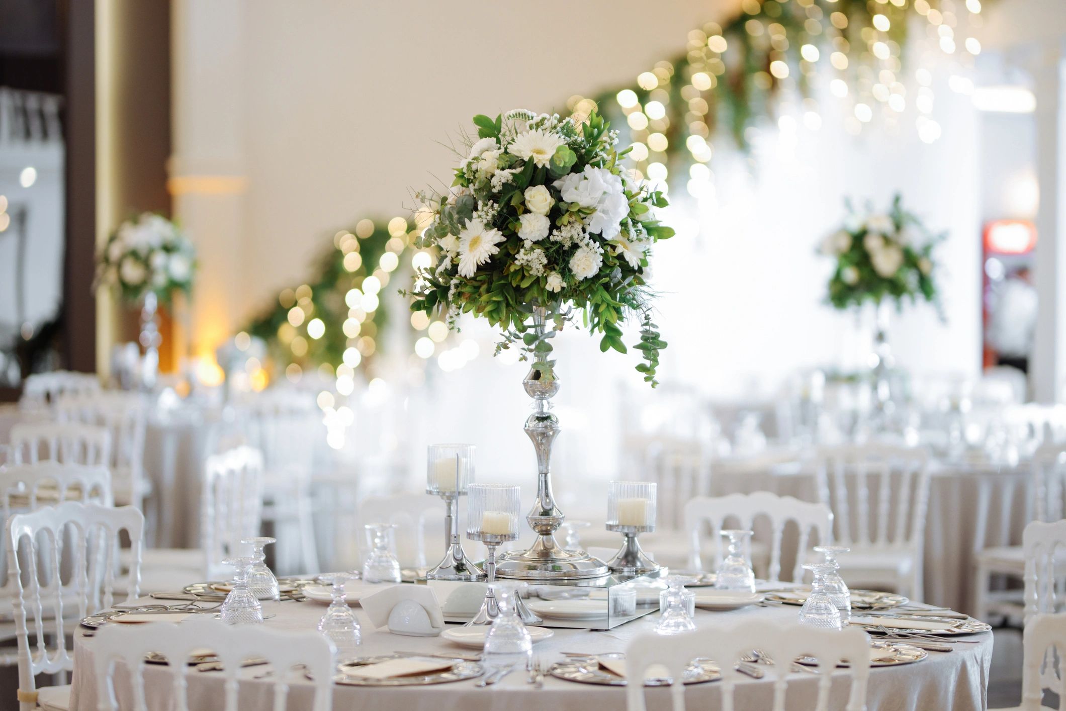 Beautifully decorated table setting for an event